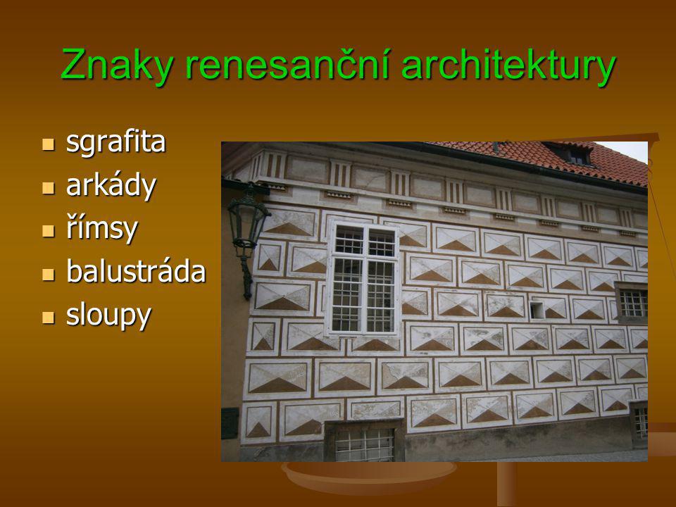 Znaky renesanční architektury