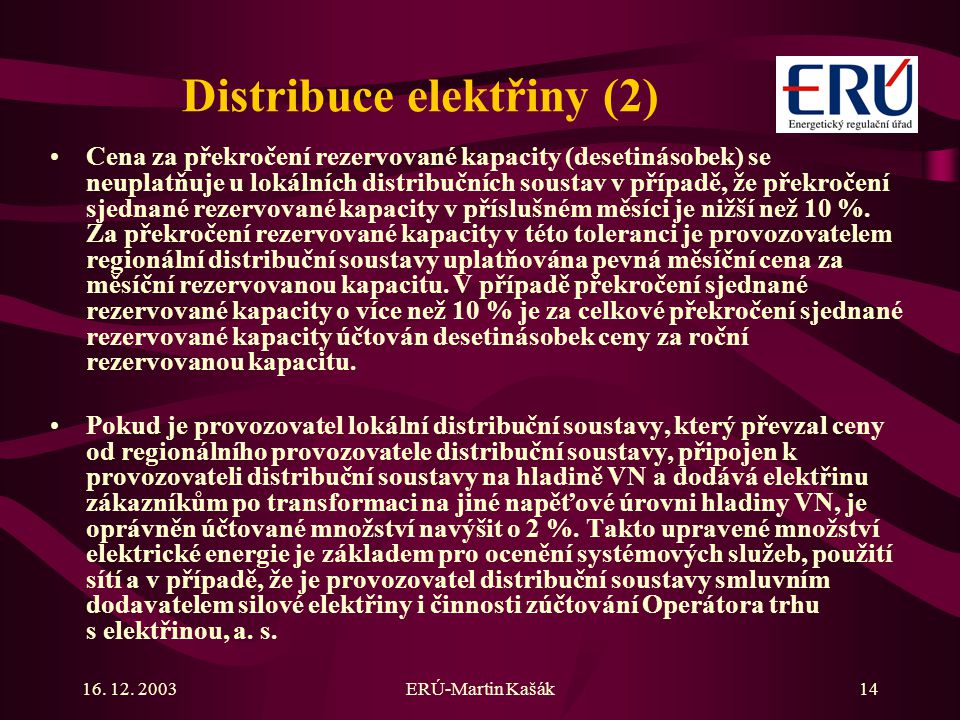 Distribuce elektřiny (2)