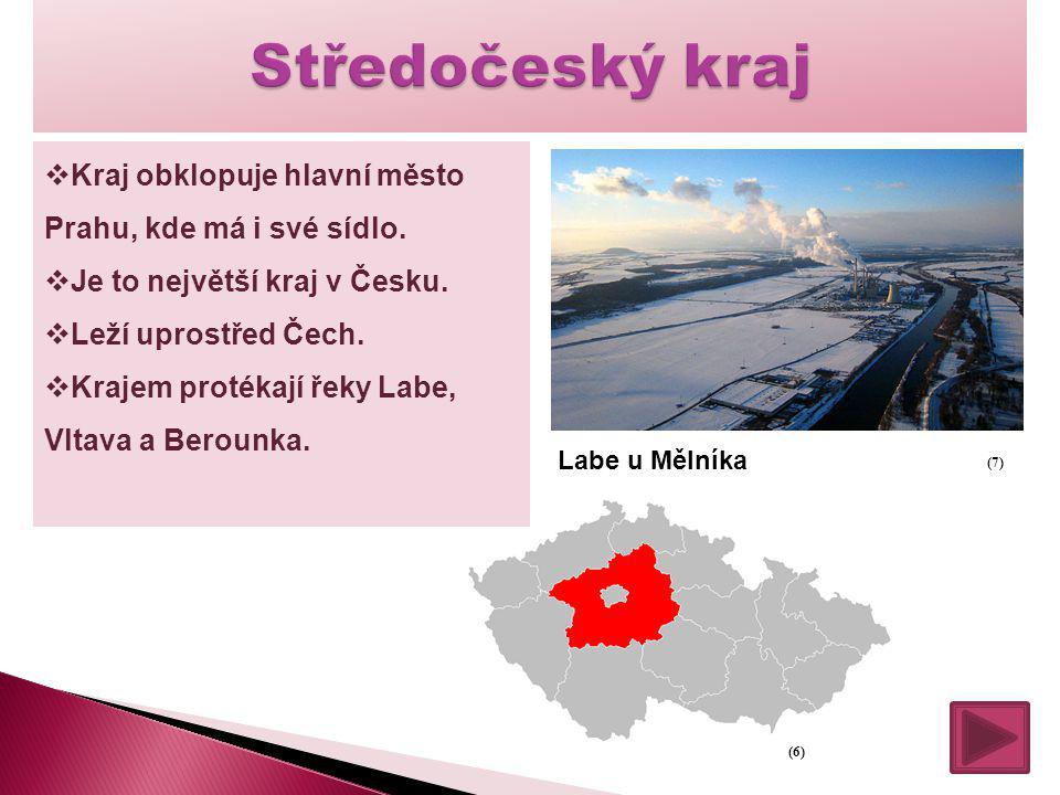 Středočeský kraj Kraj obklopuje hlavní město Prahu, kde má i své sídlo. Je to největší kraj v Česku.