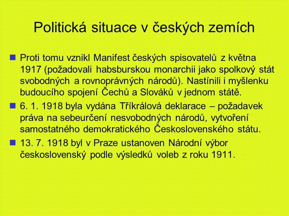 Politická situace v českých zemích