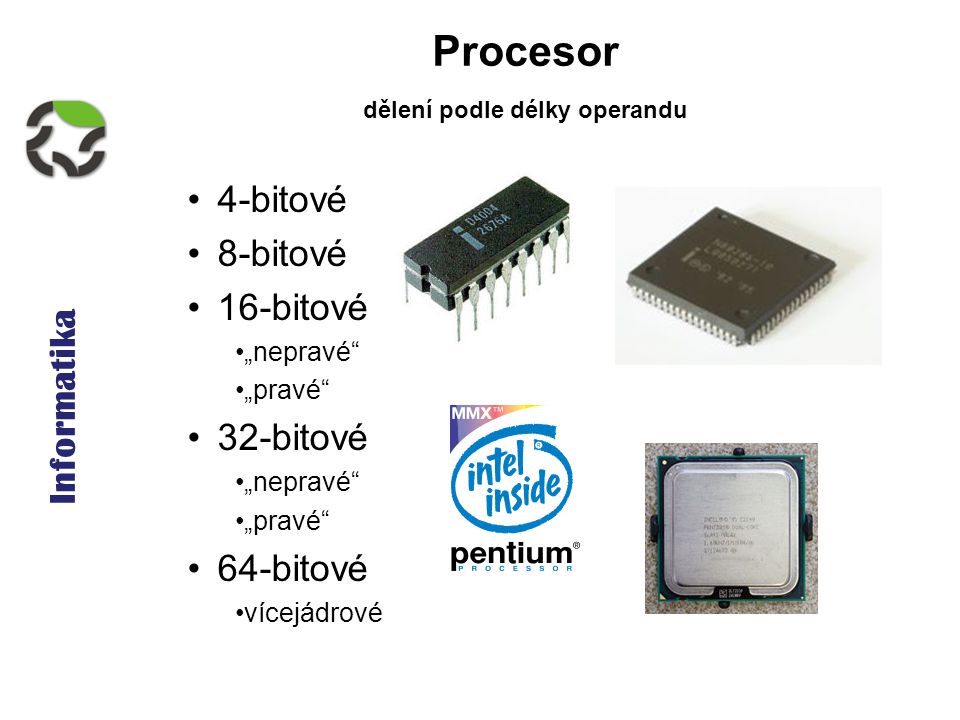Informatika - osobní počítač, procesor