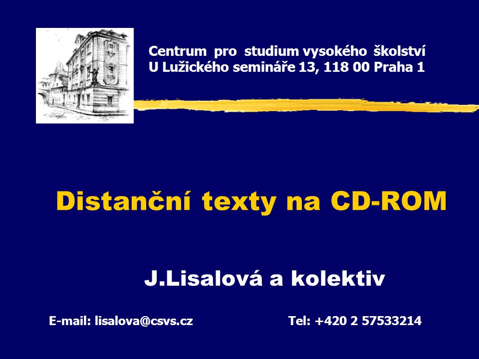 Distanční texty na CD-ROM