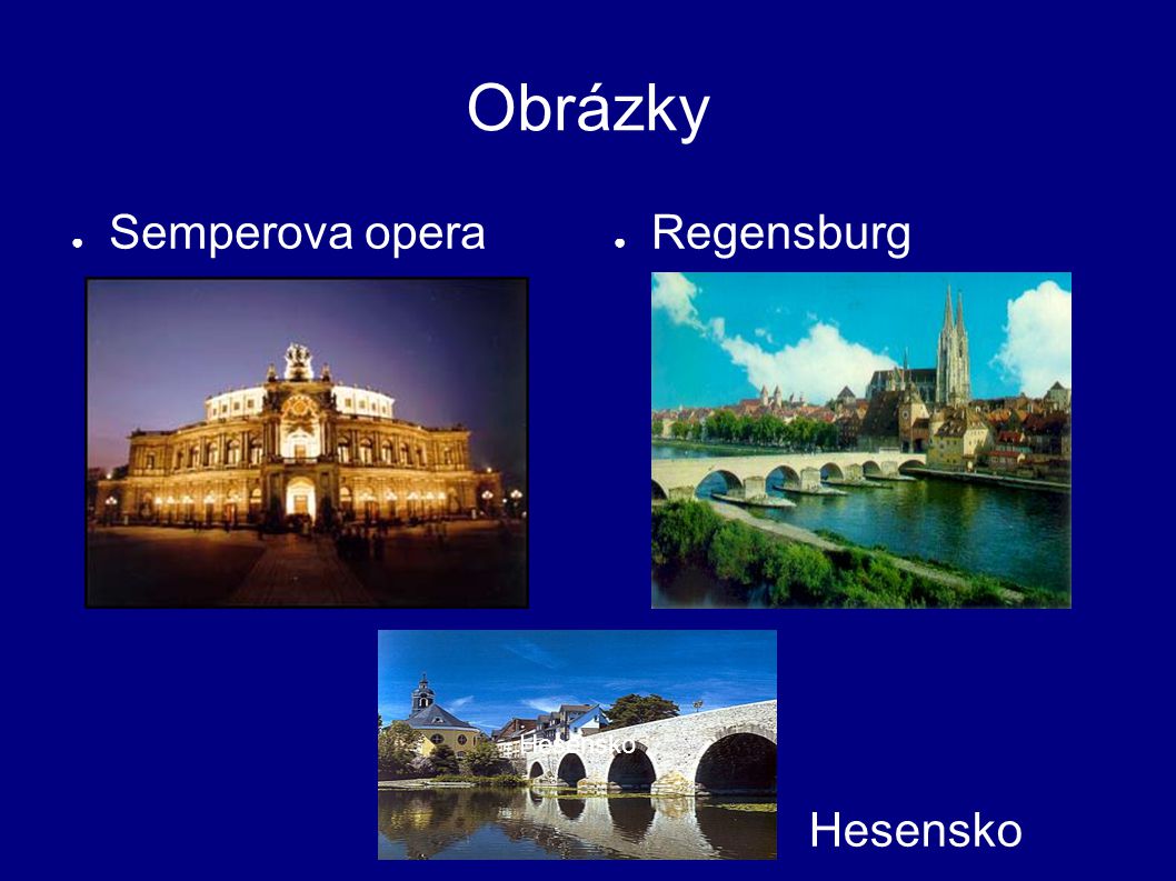 Obrázky Semperova opera Regensburg Hesensko Hesensko