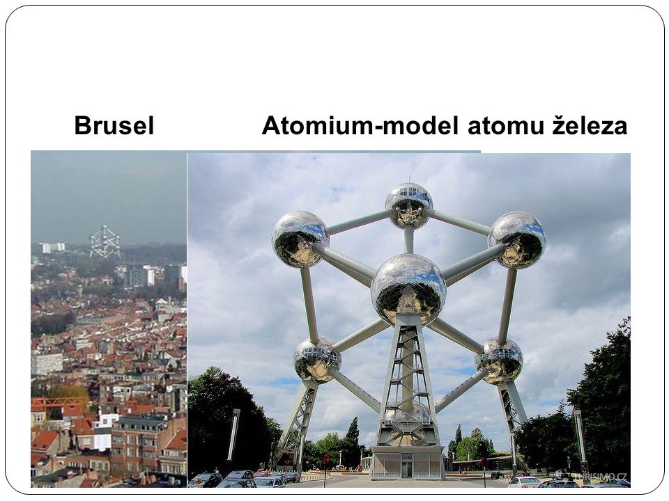 Brusel Atomium-model atomu železa