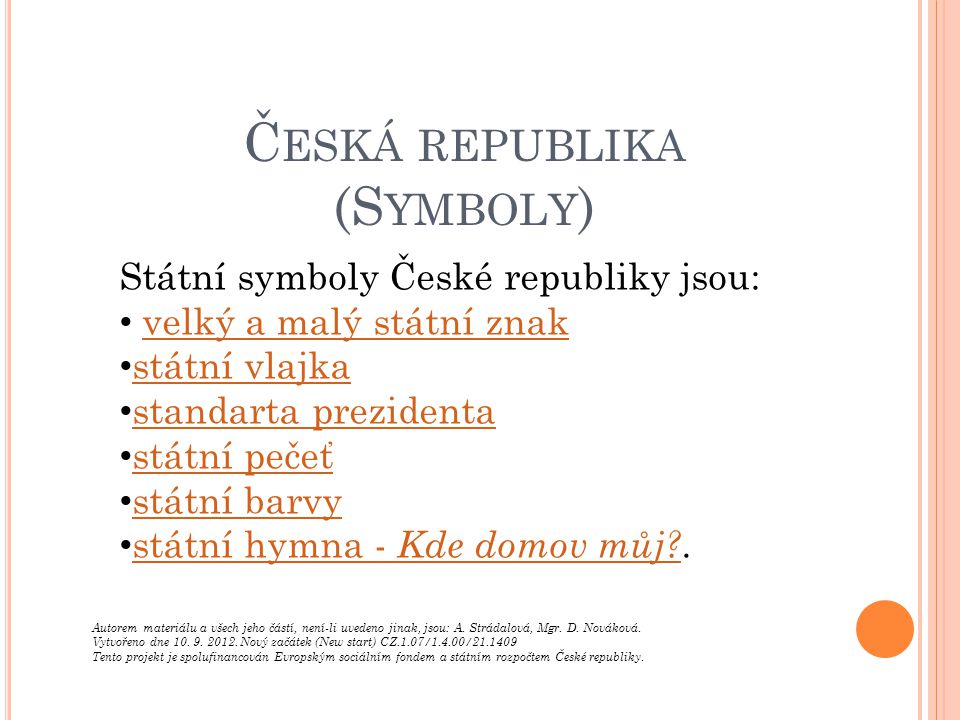 Česká republika (Symboly)