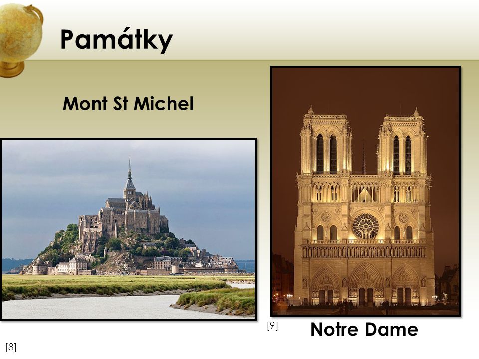 Památky Mont St Michel Notre Dame