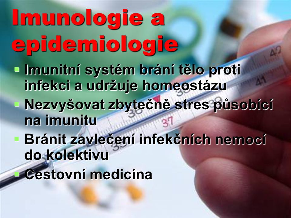Imunologie a epidemiologie