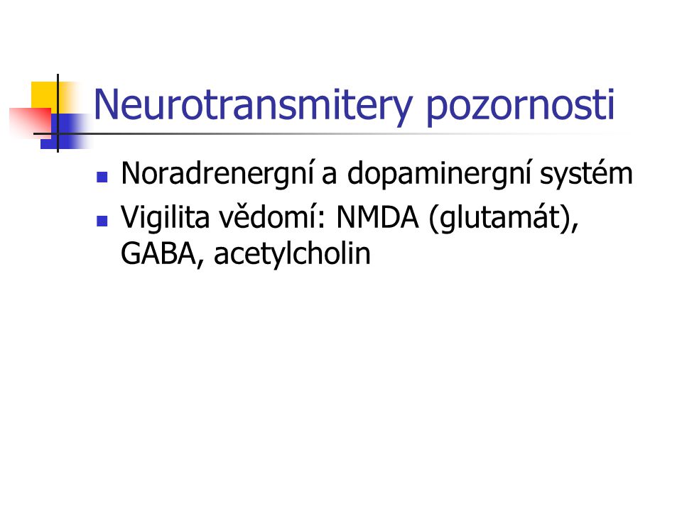 Neurotransmitery pozornosti