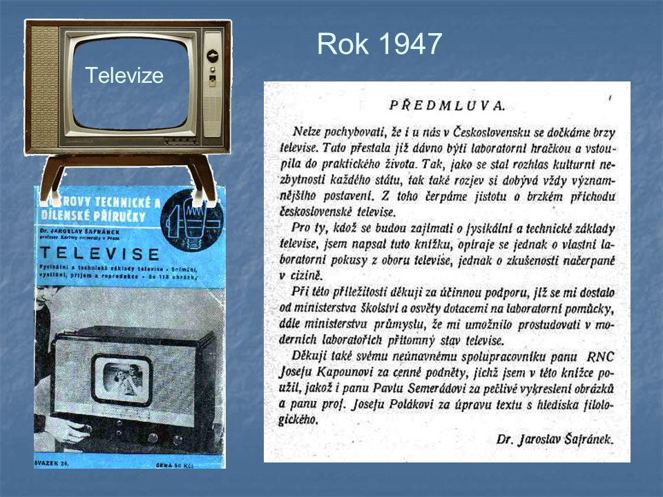 Rok 1947 Televize