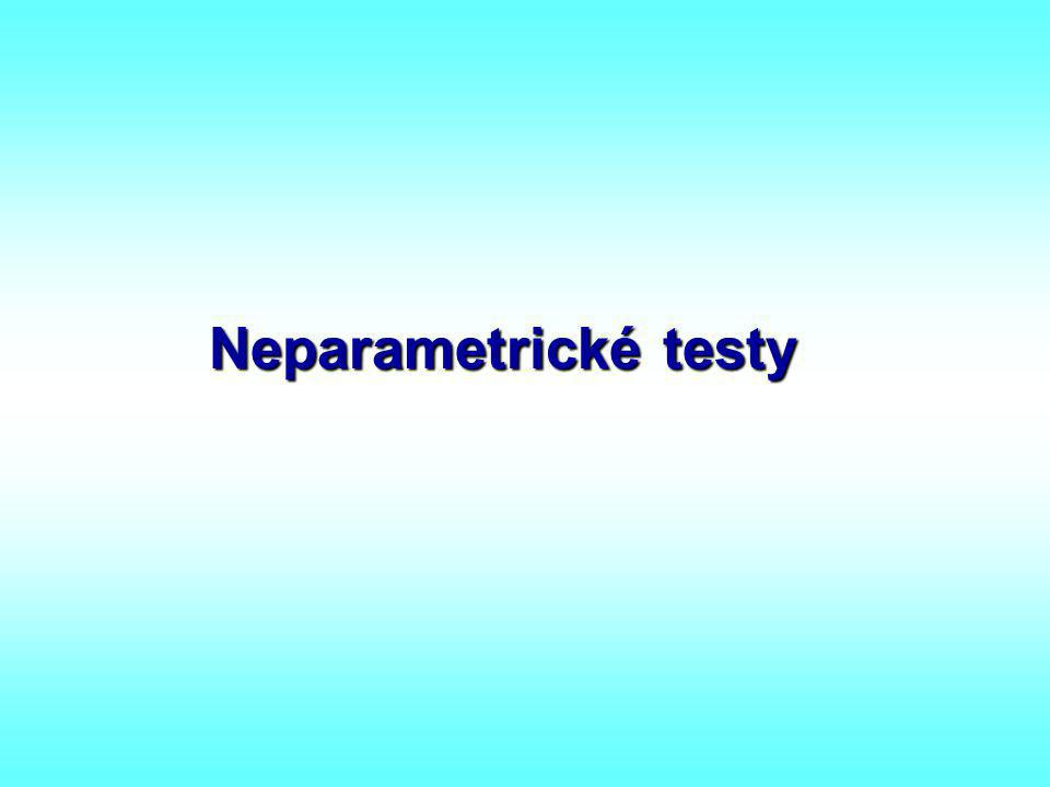 Neparametrické testy