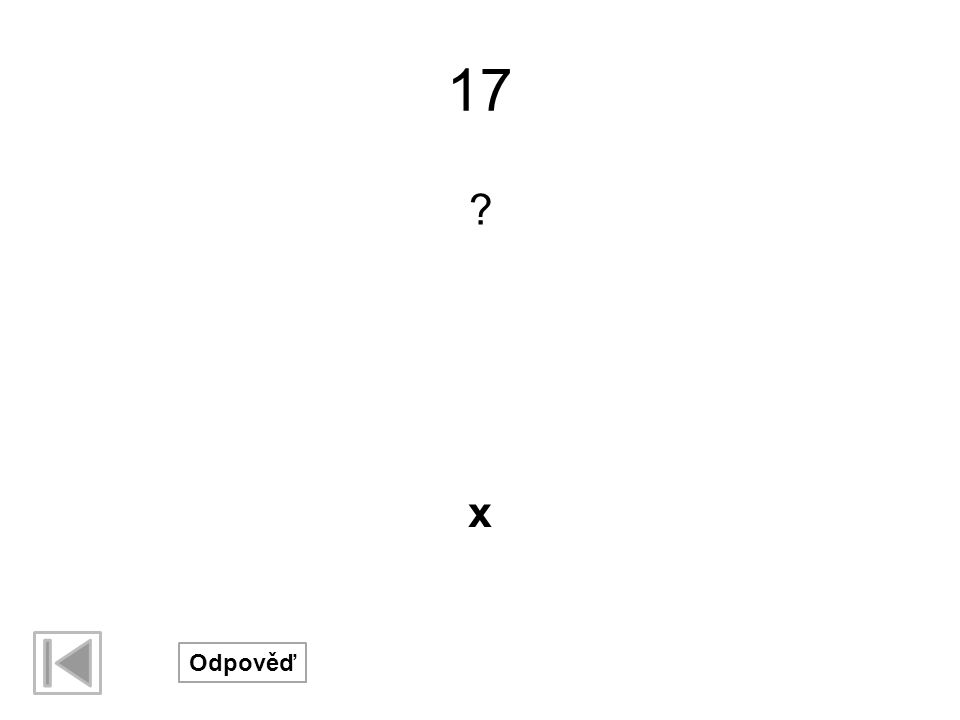17 x Odpověď