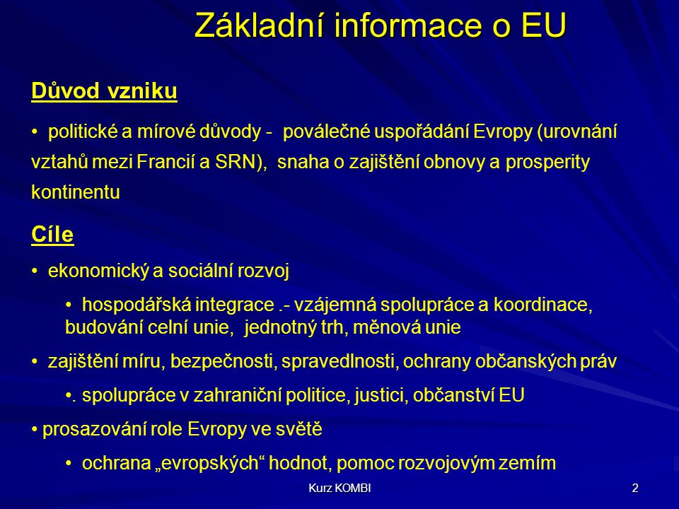 Základní informace o EU