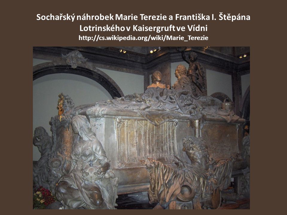 Sochařský náhrobek Marie Terezie a Františka I