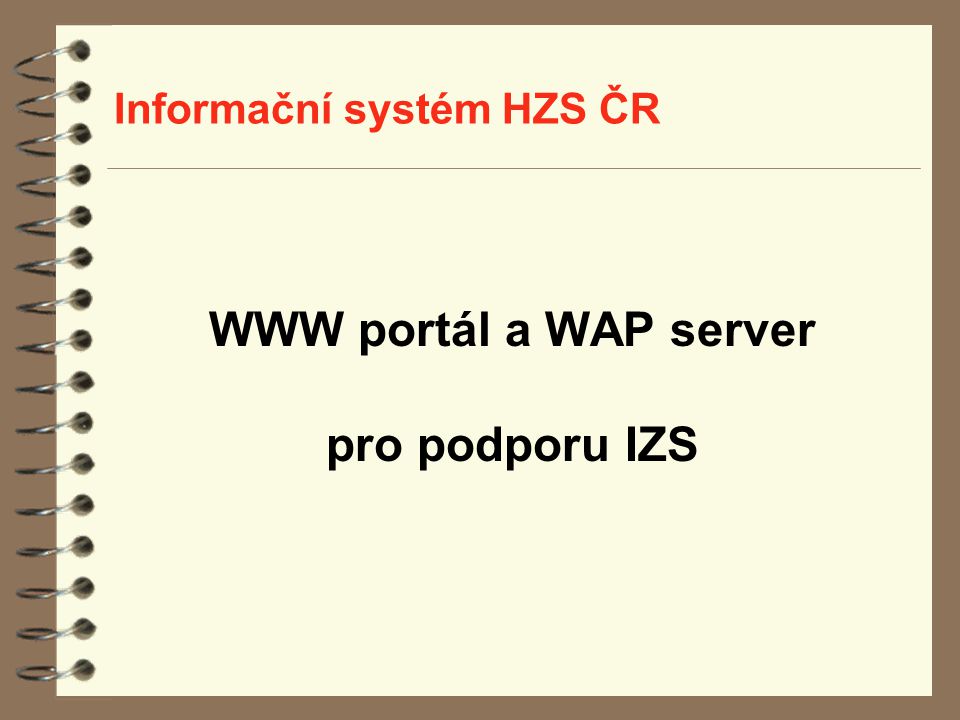 Informační systém HZS ČR