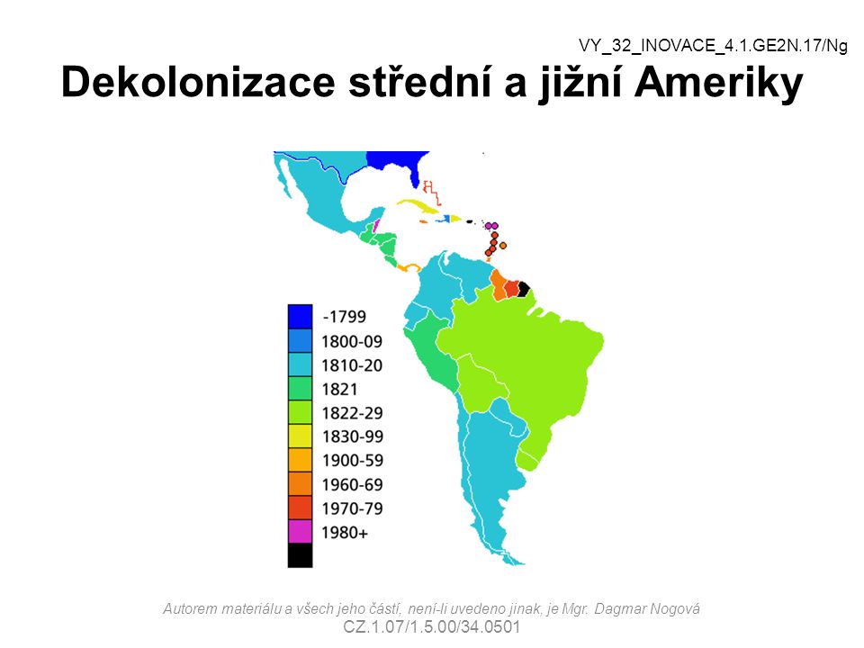 Dekolonizace střední a jižní Ameriky