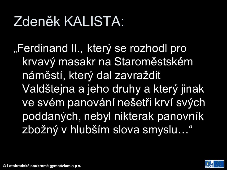 Zdeněk KALISTA: