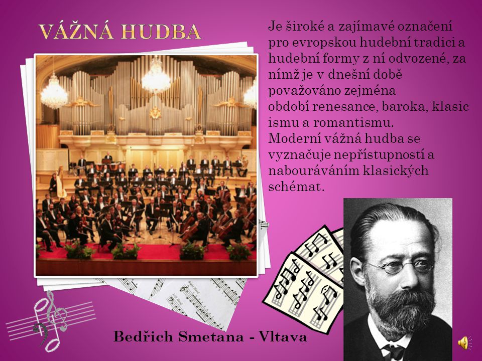 Vážná hudba Bedřich Smetana - Vltava