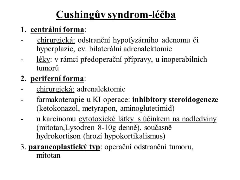 Cushingův syndrom-léčba
