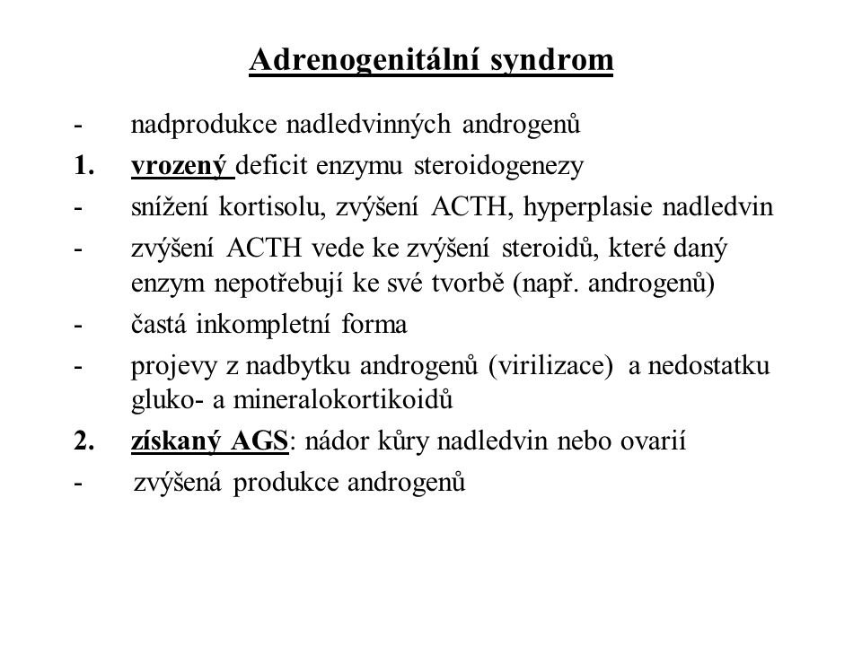 Adrenogenitální syndrom