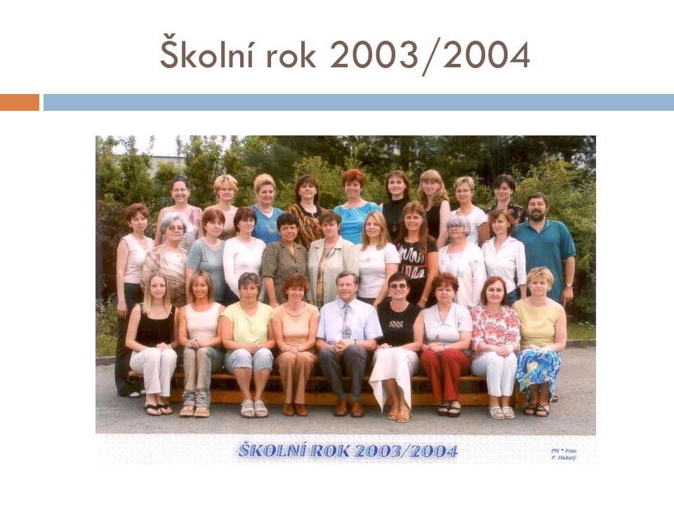Školní rok 2003/2004