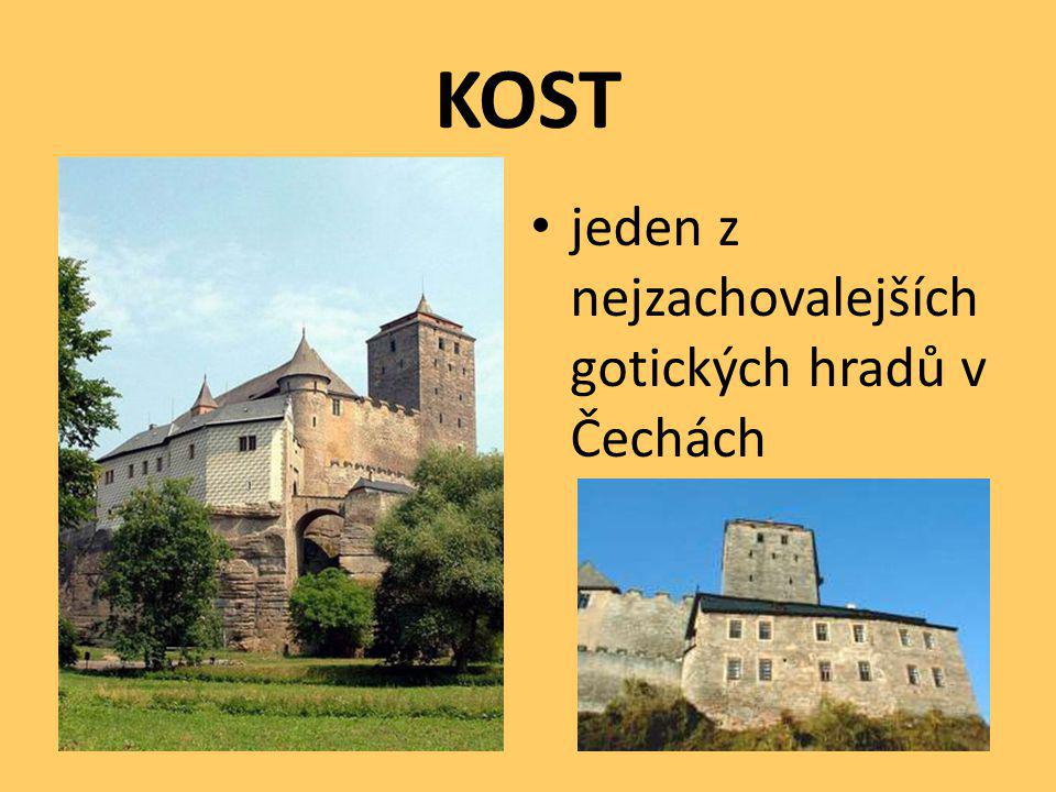 KOST jeden z nejzachovalejších gotických hradů v Čechách