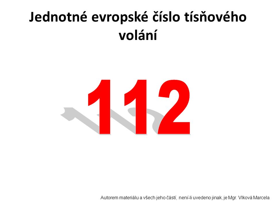 Jednotné evropské číslo tísňového volání