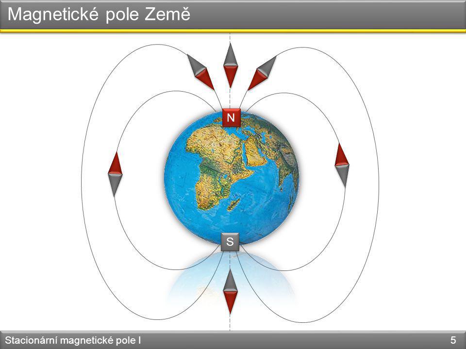 Magnetické pole Země S N N S Stacionární magnetické pole I 5