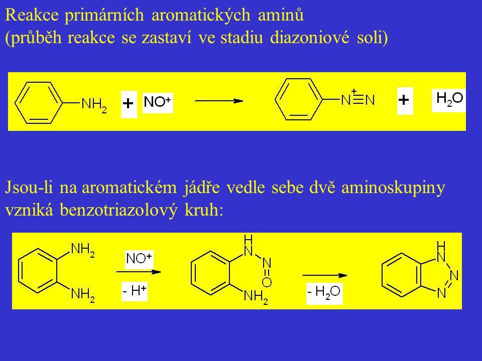 Reakce primárních aromatických aminů