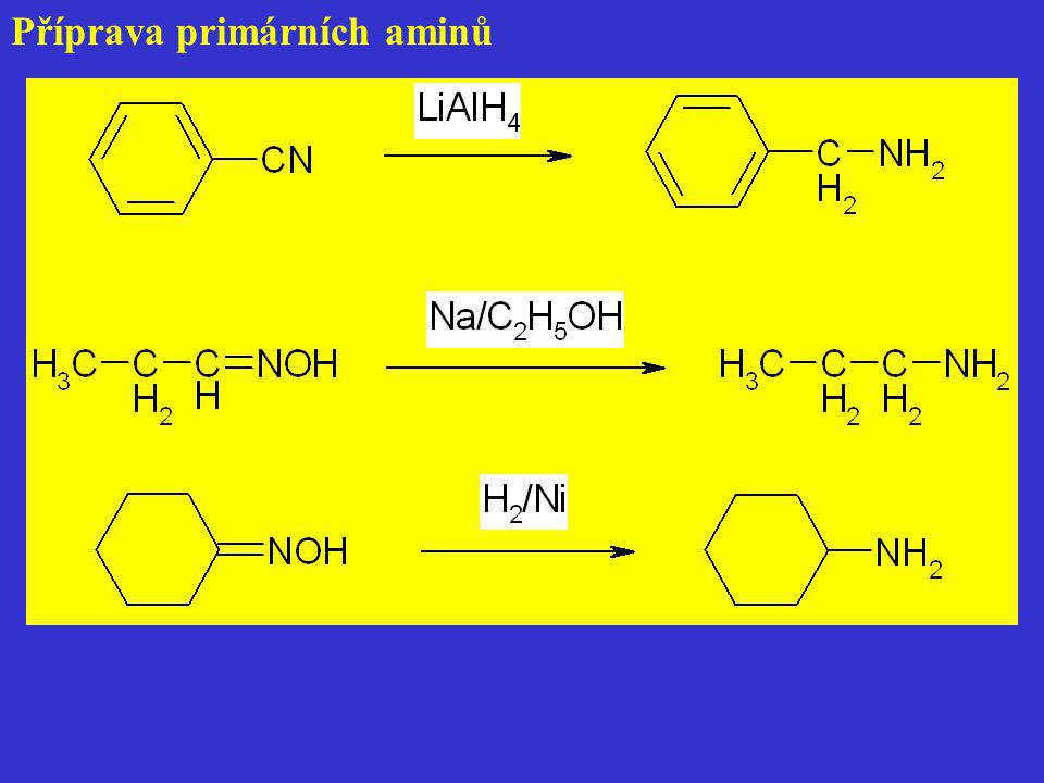Příprava primárních aminů