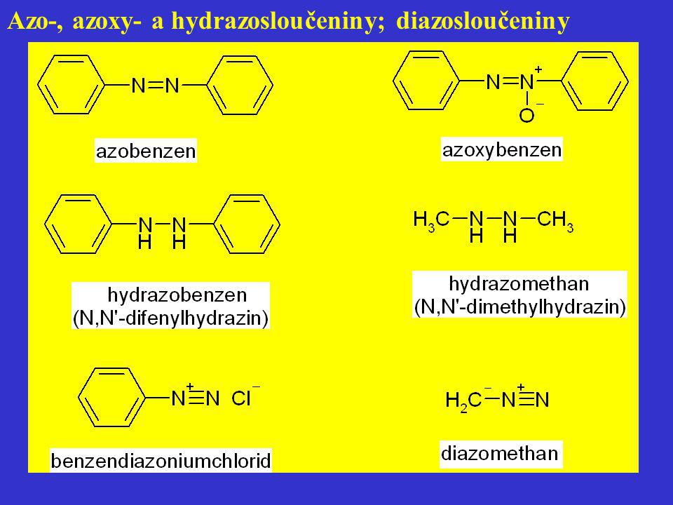 Azo-, azoxy- a hydrazosloučeniny; diazosloučeniny