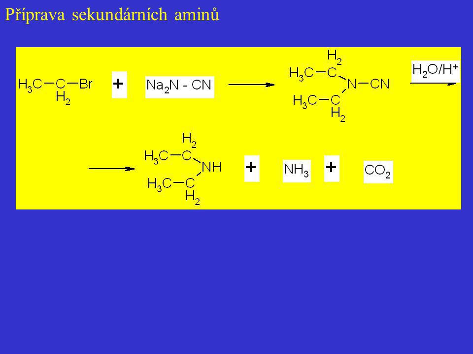 Příprava sekundárních aminů