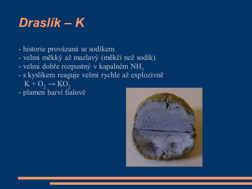 Draslík – K - historie provázaná se sodíkem