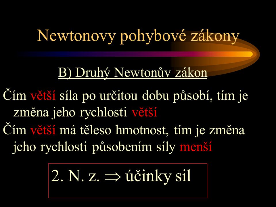 Newtonovy pohybové zákony