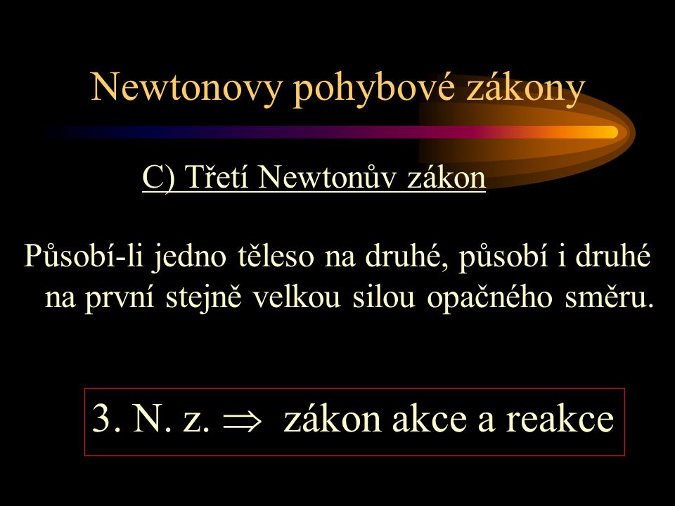Newtonovy pohybové zákony