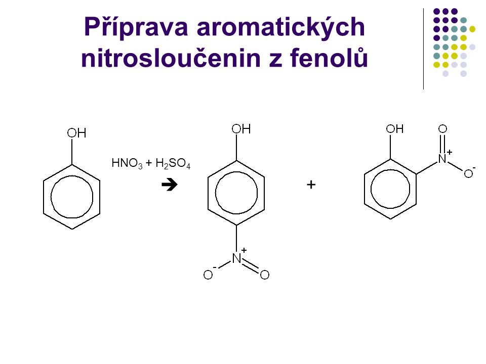 Příprava aromatických nitrosloučenin z fenolů
