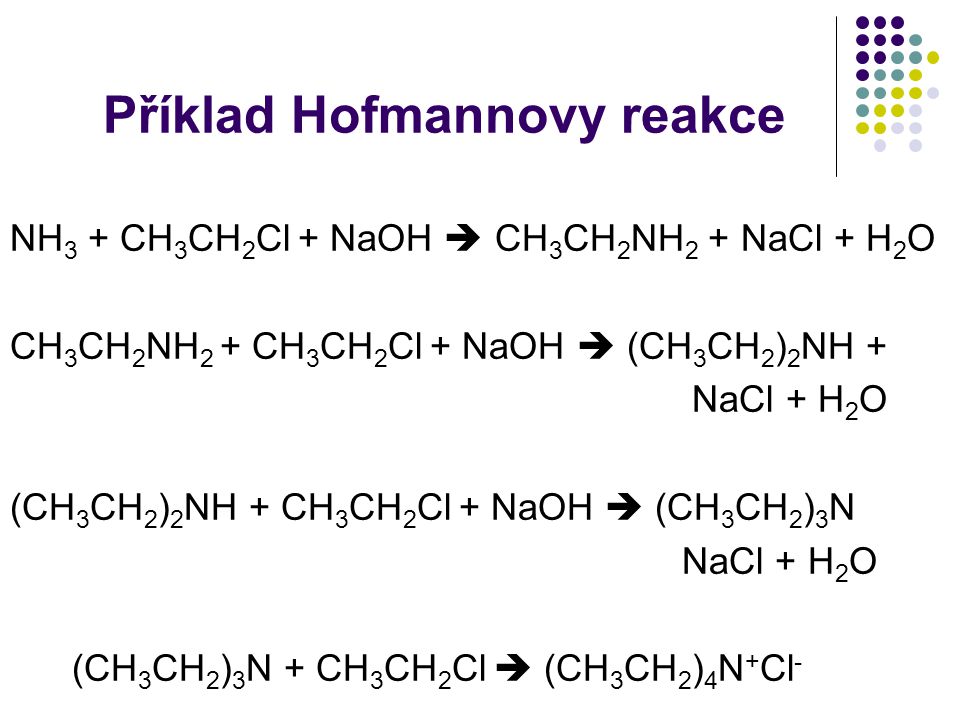 Příklad Hofmannovy reakce