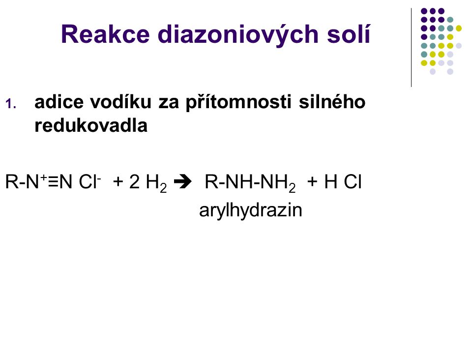 Reakce diazoniových solí