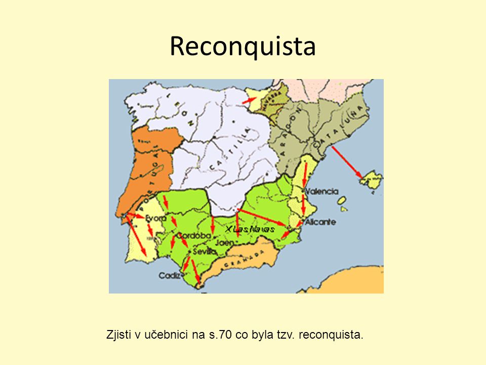 Reconquista Zjisti v učebnici na s.70 co byla tzv. reconquista.