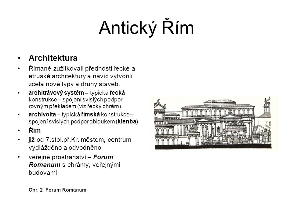 Antický Řím Architektura