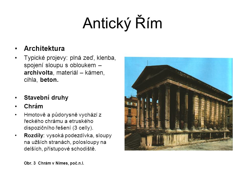 Antický Řím Architektura