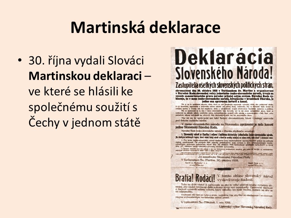 Martinská deklarace 30.