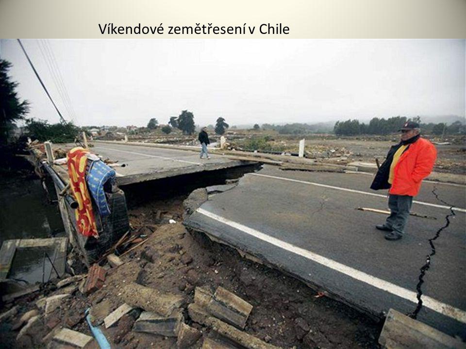 Víkendové zemětřesení v Chile