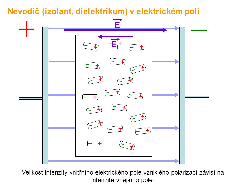 Nevodič (izolant, dielektrikum) v elektrickém poli