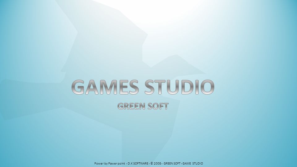 GAMES STUDIO GREEN SOFT