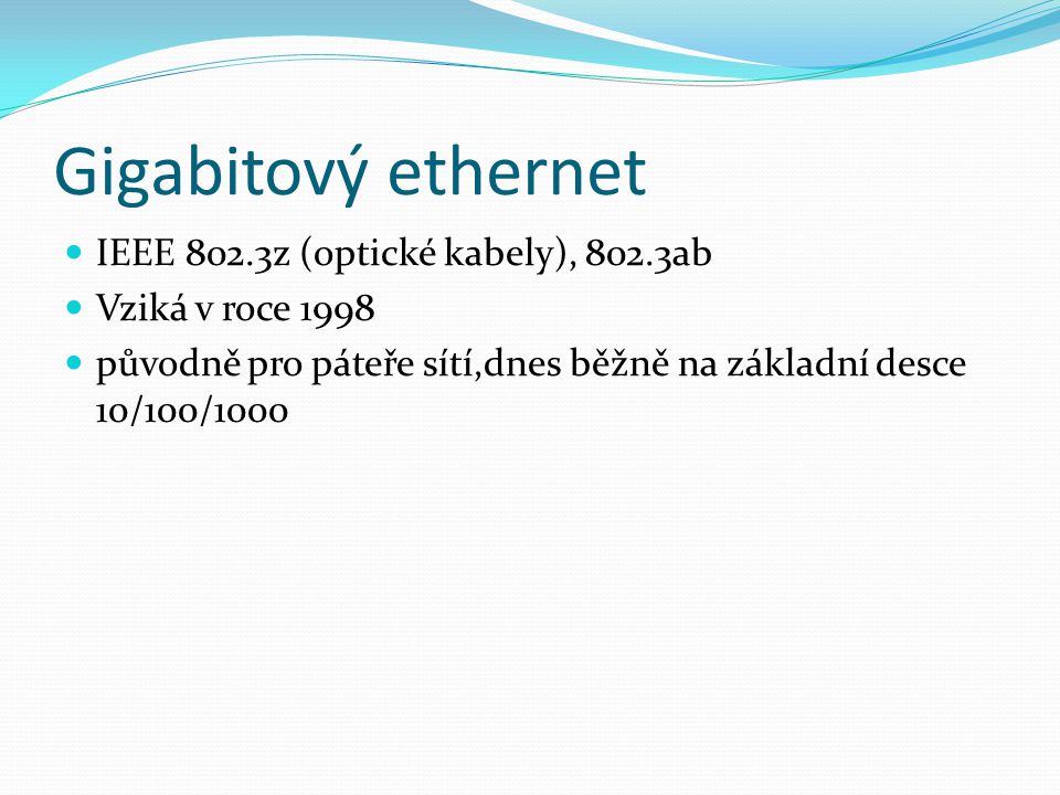 Gigabitový ethernet IEEE 802.3z (optické kabely), 802.3ab