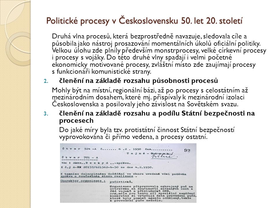 Politické procesy v Československu 50. let 20. století