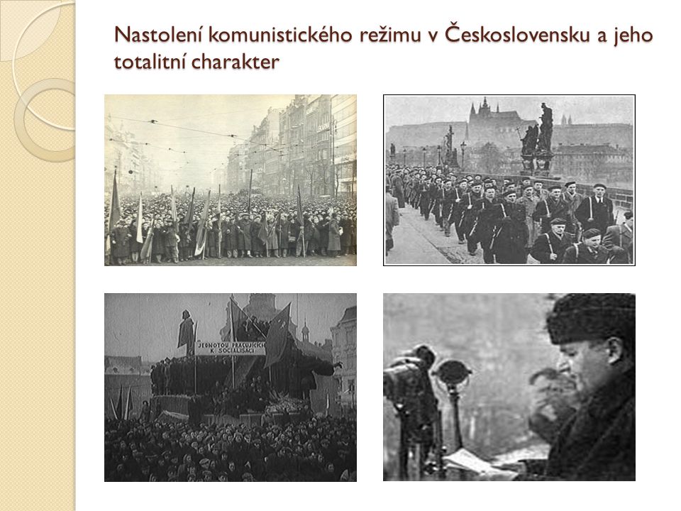 Nastolení komunistického režimu v Československu a jeho totalitní charakter