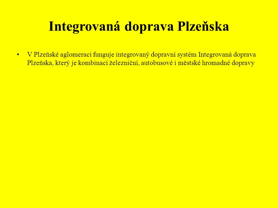 Integrovaná doprava Plzeňska
