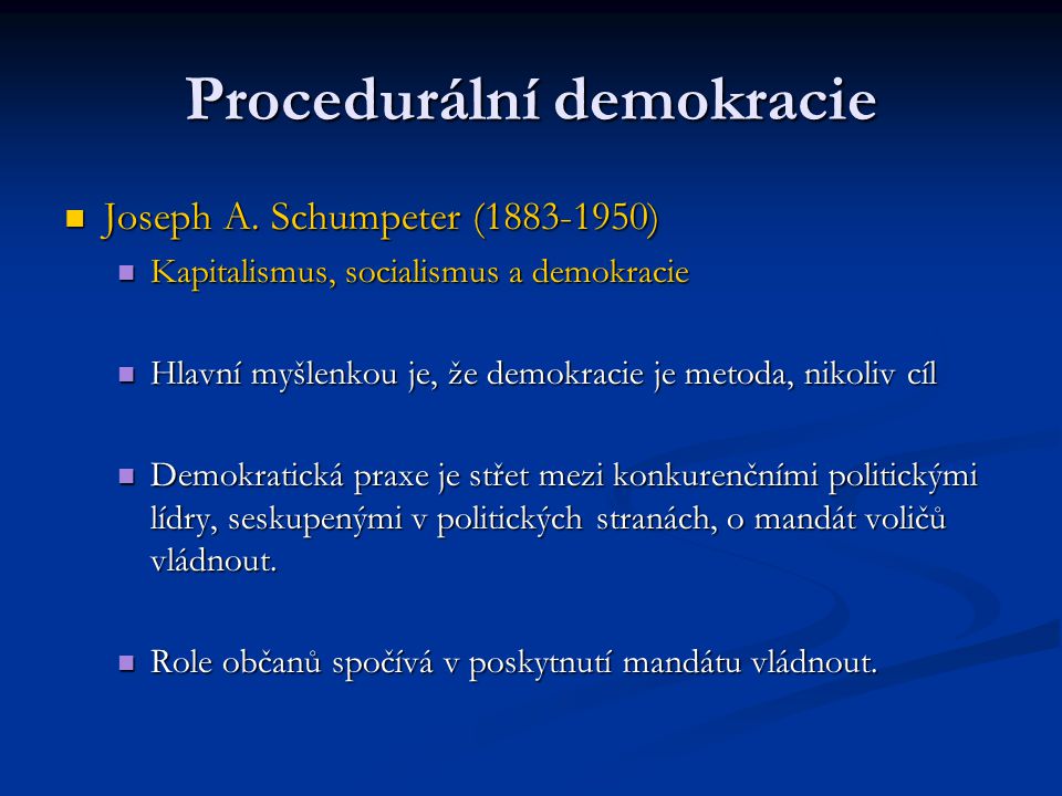 Procedurální demokracie