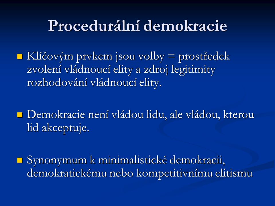 Procedurální demokracie
